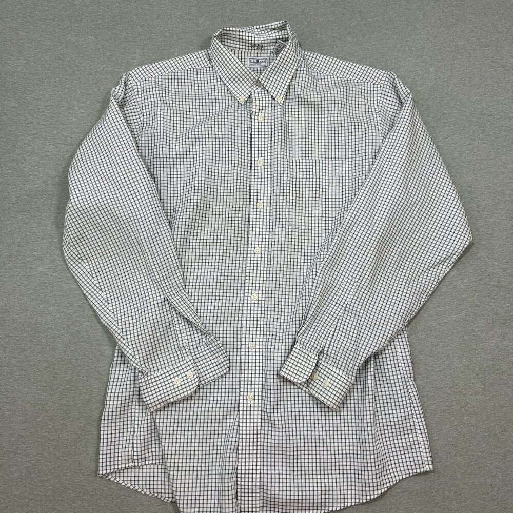 Lot of 3 90s Vintage L.L Bean Button Shirts Mens Tall Large Cottagecore Gorpcore - Picture 4 of 16